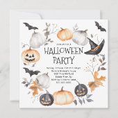 楽しく楽しいハロウィーンパーティー 招待状 (正面)