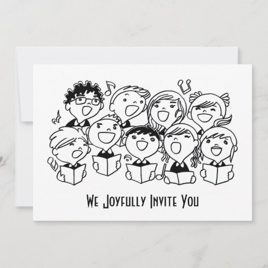 楽しく歌う子供たち 招待状 / お知らせ (正面)