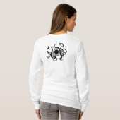 楽しく生きる静かな行動主義を受け入れる Tシャツ (裏面フル)