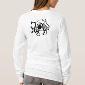 楽しく生きる静かな行動主義を受け入れる Tシャツ (裏面)