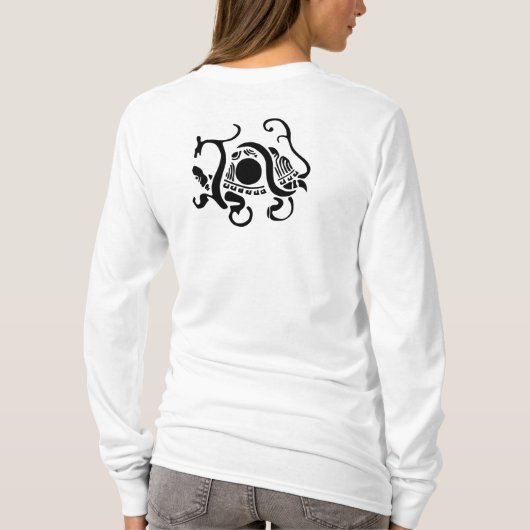 楽しく生きる静かな行動主義を受け入れる Tシャツ (裏面)