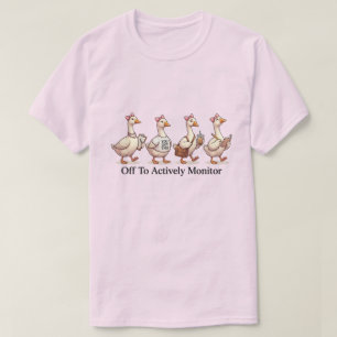 楽しく監視するガチョウ部隊 Tシャツ