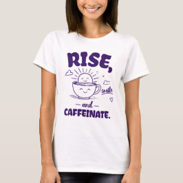 楽しく目覚める!面白いコーヒーの朝グッズ Tシャツ