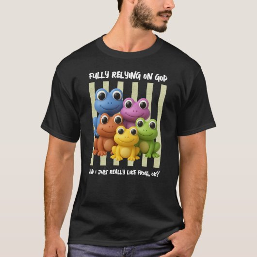楽しく神に完全信頼FROGs Tシャツ (正面)