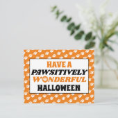 楽しく素晴らしいハロウィーンを過ごす ポストカード (スタンド正面)