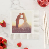 楽しく結婚した | 結婚の紙 縁ありランチョンナプキン (インサイチュ)