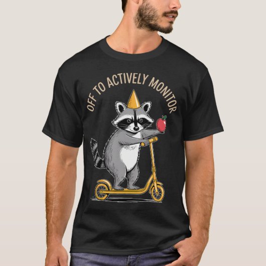 楽しく試験監督する おもしろTシャツ Tシャツ (正面)