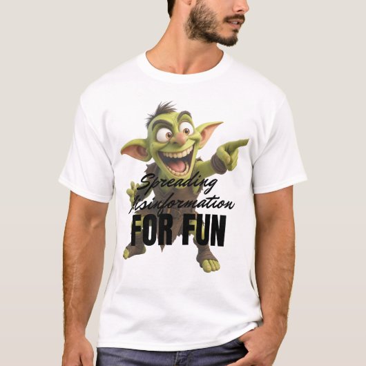 楽しく誤った情報を広める Tシャツ (正面)