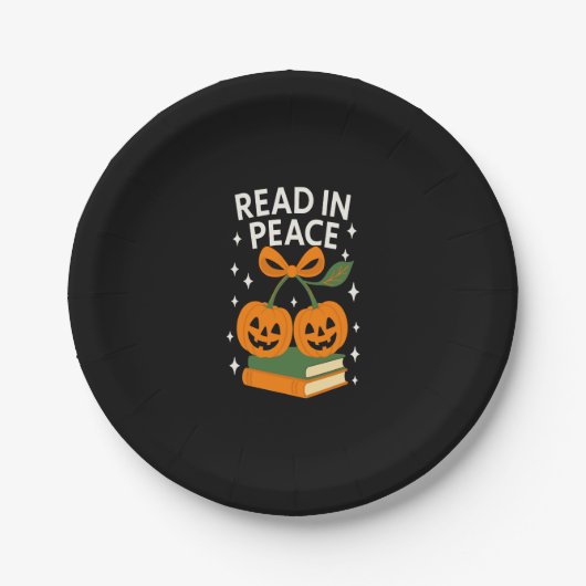 楽しく読もう ハロウィーンの面白本 ペーパープレート (正面)