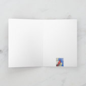 楽しく赤く基本的な挨拶状 カード (内部)