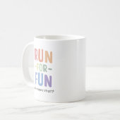 楽しく走るための楽しいラン コーヒーマグカップ (正面左)
