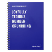 楽しく退屈なナンバークランチング ノートブック (正面)
