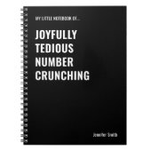 楽しく退屈なナンバークランチング ノートブック (正面)