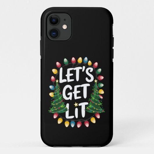 楽しく酔っ払おう 面白いクリスマスのイルミネーション Case-Mate iPhoneケース (裏面)