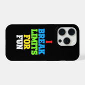 楽しく限界突破 iPhoneケース (裏面横)