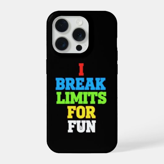楽しく限界突破 iPhoneケース (裏面)