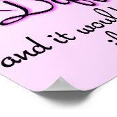 楽しく難しいポスタおもしろいーサインことわざ ポスター (角)