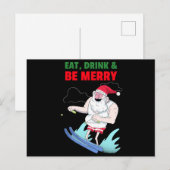 楽しく食べて飲んでクリスマス シーズンポストカード (正面/裏面)