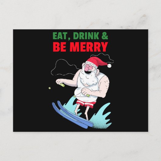 楽しく食べて飲んでクリスマス シーズンポストカード (正面)