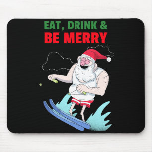 楽しく食べて飲んでクリスマス マウスパッド
