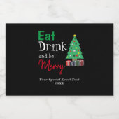 楽しく食べ、飲んで、歓喜に満ちて リキュールボトルラベル (シングルラベル)