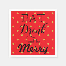 楽しく飲んで踊って | 水玉模様 スタンダードカクテルナプキン