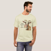 楽しく"丘を越えた"今は"老いたヤギ" Tシャツ (正面フル)