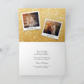 楽しくEverトレンディースクリプト写真結婚の シーズンカード (内部)