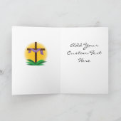 楽しげな復活祭の挨拶カスタムカード シーズンカード (内部)