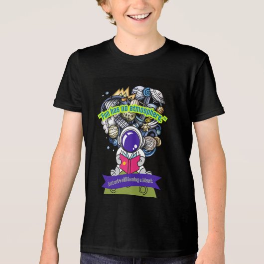 楽しさには大気が無い トライブレンドＴシャツ (正面)