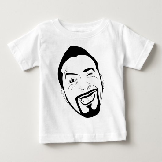 楽しそうなコックスマン ベビーTシャツ (正面)