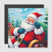 楽しそうなサンタクロースのフェスティブなスレッドでのんびり (正面/裏面)