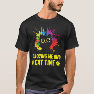 楽しみながら猫と猫の時間猫好きホビーキッテンパ Tシャツ