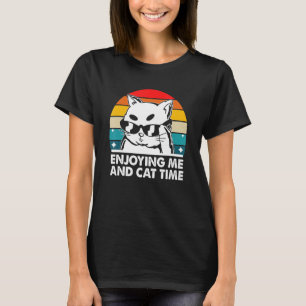 楽しみながら猫と猫の時間猫好きホビーキッテンパ Tシャツ