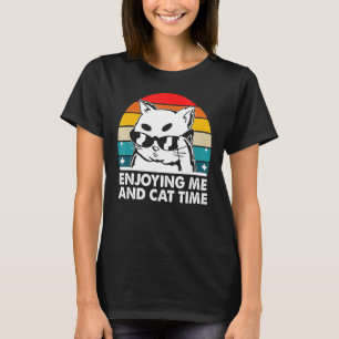 楽しみながら猫と猫の時間猫好きホビーキッテンパ Tシャツ