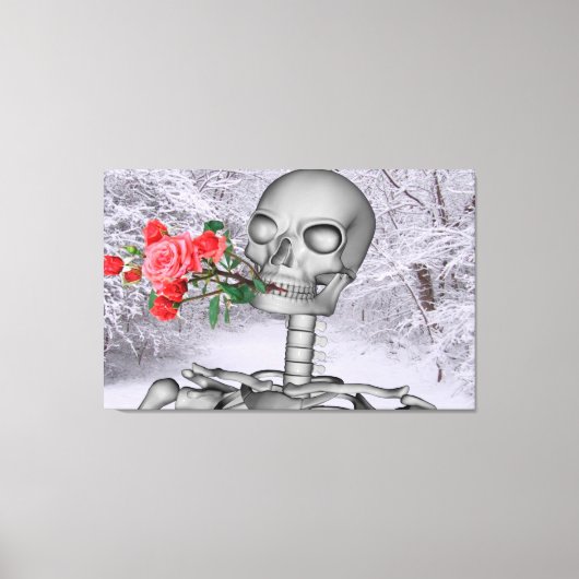 楽しみにして春 キャンバスプリント (正面)