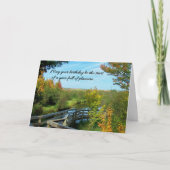 楽しみに満ちた1年……宗教誕生日 カード (正面)