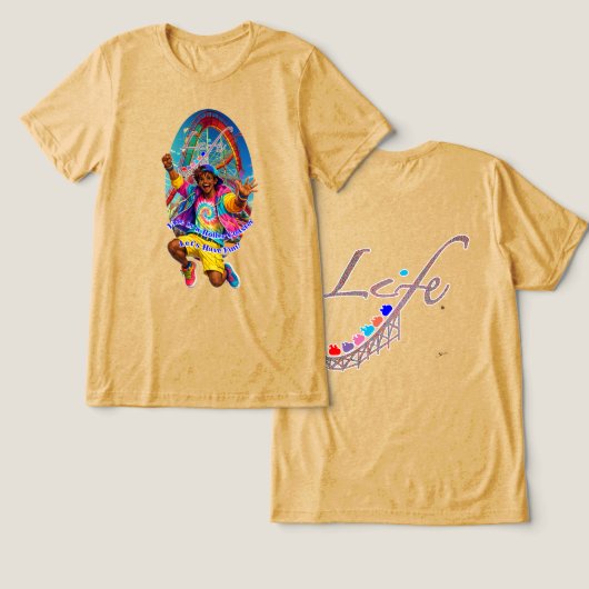 楽しみましょう！ トライブレンドＴシャツ (デザイン正面&裏面)