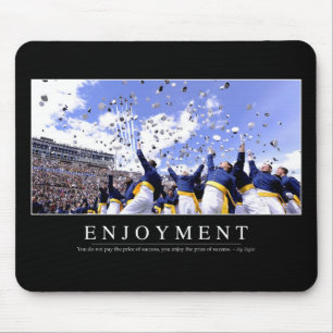 楽しみ: 感動的な引用文 マウスパッド