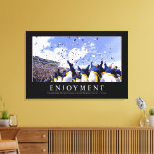 楽しみ：感動的引用文 キャンバスプリント (インサイチュ (リビング))