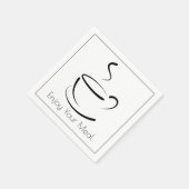 楽しむお食事のミニマシンプルリスト スタンダードカクテルナプキン (角)