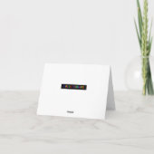 楽しむな感謝祭の夕食! シーズンカード (裏面)