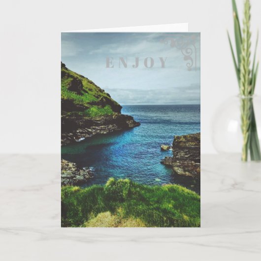 楽しむな挨拶状 カード (正面)