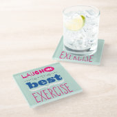 楽しむな生命 ガラスコースター (アングル)