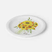 楽しむひまわり ペーパープレート (アングル)