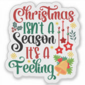 楽しむクリスマスとフェスティバルシール シール (正面)