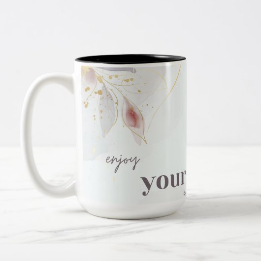 楽しむコーヒー ツートーンマグカップ (左)