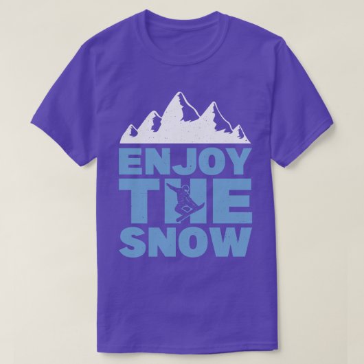 楽しむスノーボーダー Tシャツ (デザイン正面)