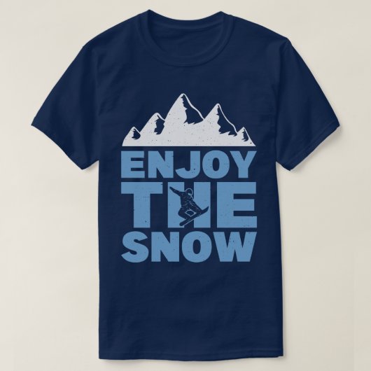 楽しむスノーボーダー Tシャツ (デザイン正面)