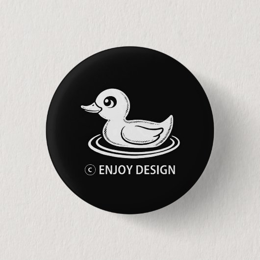 楽しむデザインピン 缶バッジ (正面)